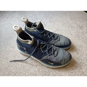 Nike‎ KD 11 Black History Month Blue Knit Basketball Shoe Size 12